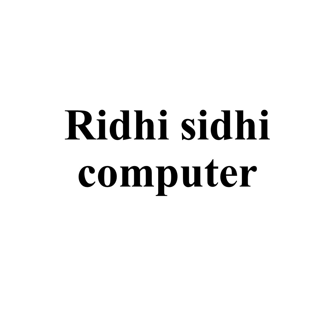 Ridhi sidhi computer